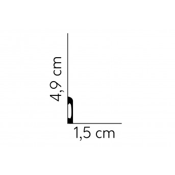 Dažytos grindjuostės MD004