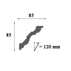 Juosta luboms LE - 0020 (2400x85x85) mm